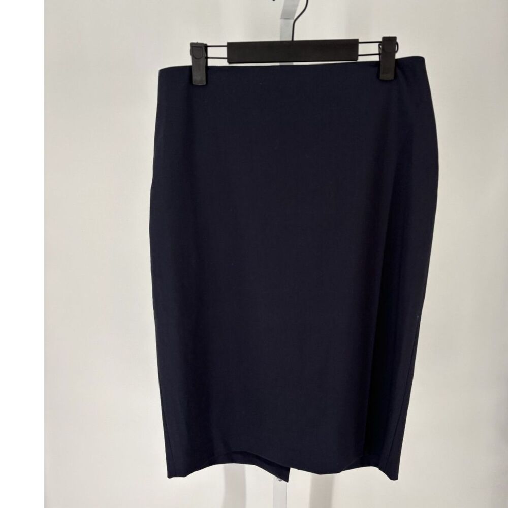 NWTs Navy Blue Pencil Skirt | Classic Career Office Midi Skirt